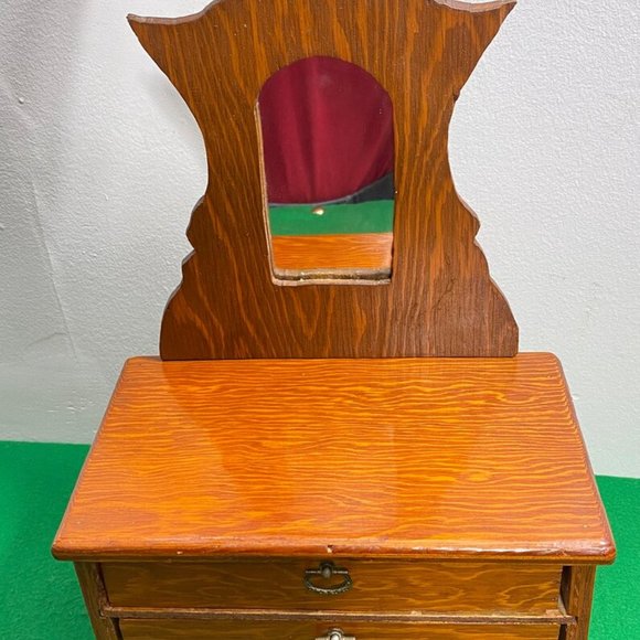 Gunther Mele 1970's Wooden Jewelry Box. Jewellery with Drawers. Vintage Wooden J - Picture 4 of 10